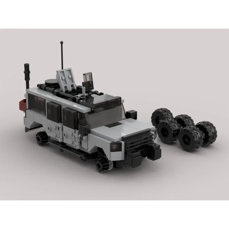 Классический заказ MOC-88738 Тактический агент Автомобиль SUV 8 сеток Модель