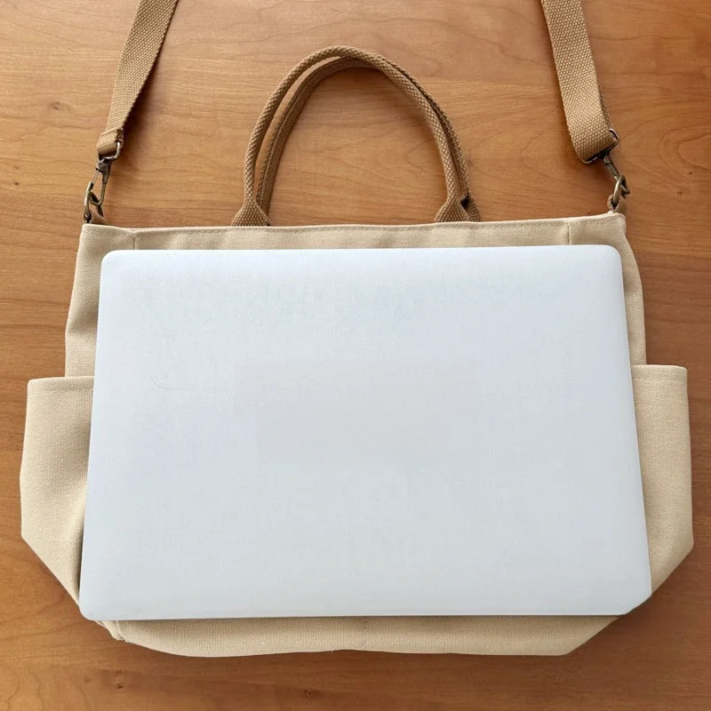 Большая холщовая пляжная сумка с логотипом под заказ: стильная модная дорожная и