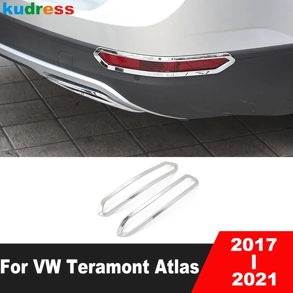 Для Volkswagen VW Teramont Atlas 2017-2021 хромированный Автомобильный задний бампер