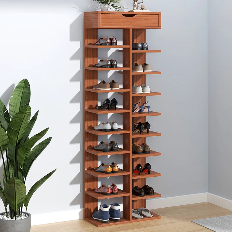 

Современная обувная стойка-органайзер, домашний экономичный пыленепроницаемый стеллаж для хранения обуви, многослойная компактная дверь, ...