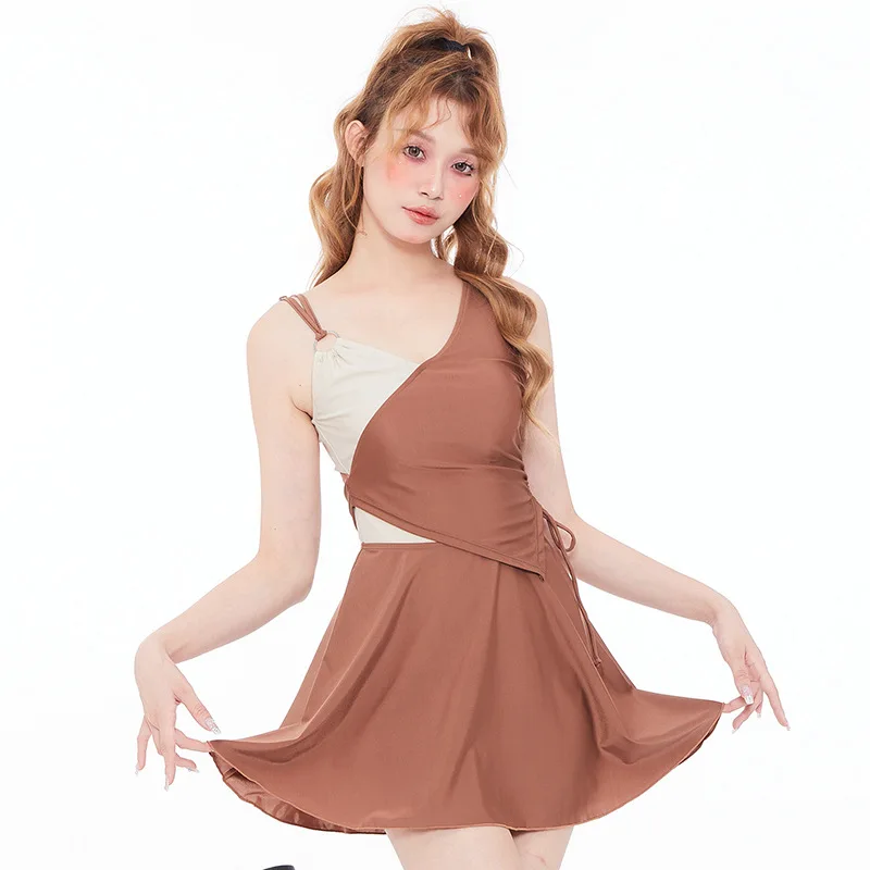 

Swim Wear Women 2023 Swimsuit One Piece Beach Bathing Suit Beachwear Swimwear Push Up Clothes Outfits Color Contracted Polyester