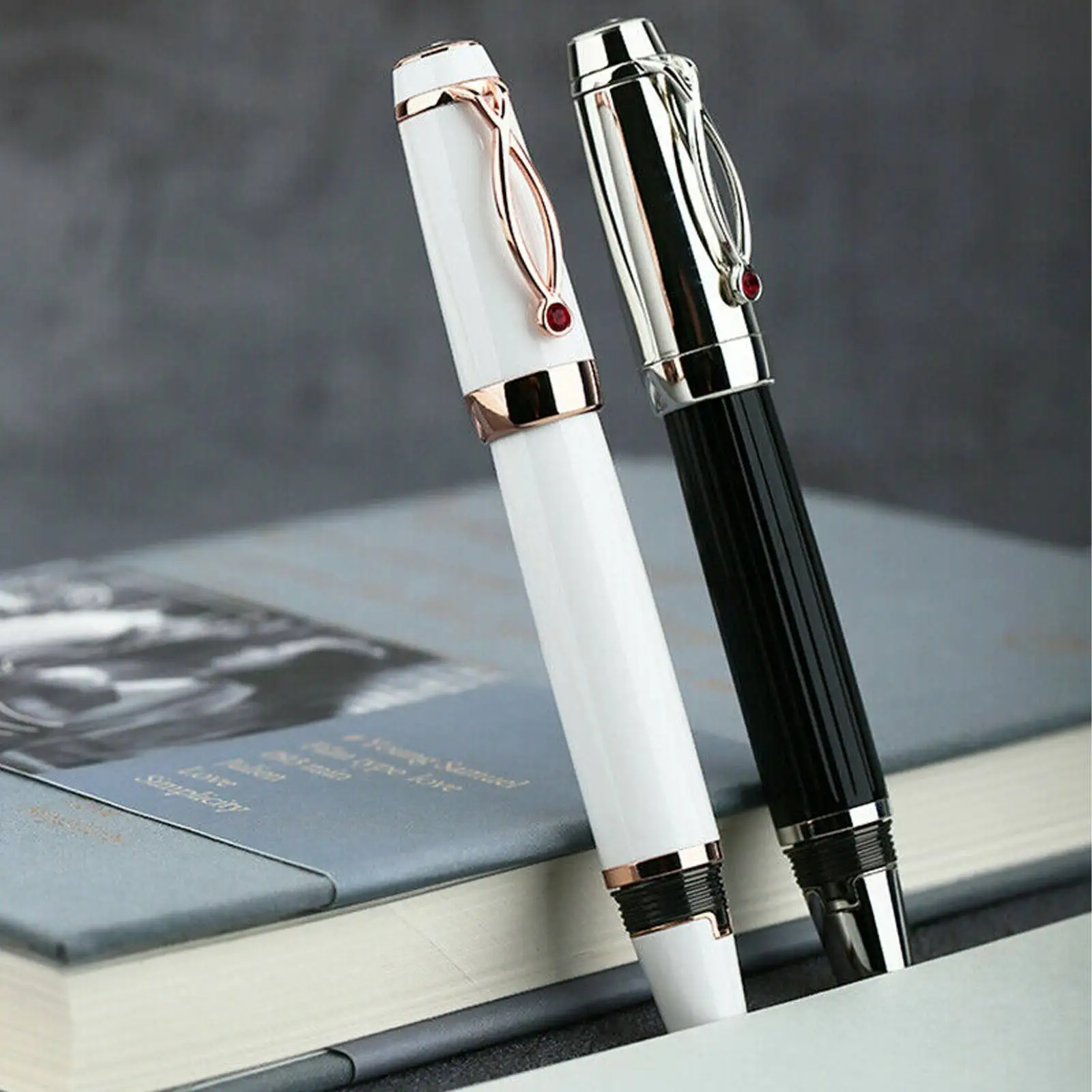 

Majohn X1 Pocket-Size Retractable Fountain Pen Iridium EF Nib Writing Gift Office Business School supplies Resin Ink Pen Black