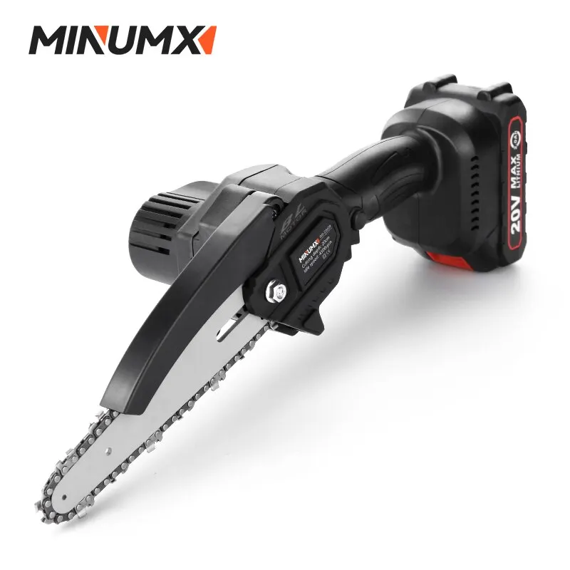 MINUMX 20V Brushless ChainSaw Pruning Saw 6 Inch Electric Portable Mini Cordless Chain Saw Woodworking Wood Cutter Power Tools 1