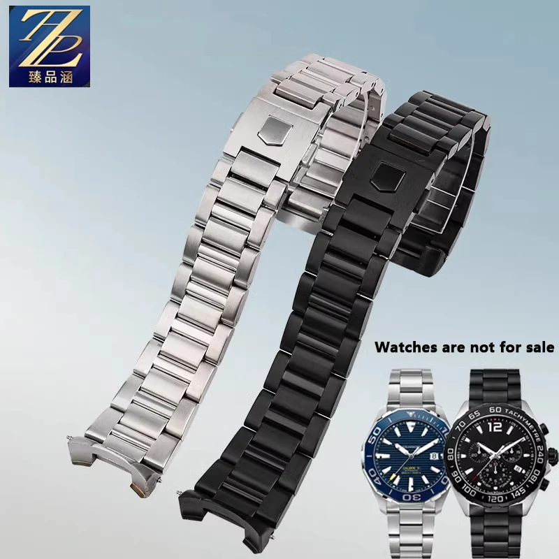 Мужской ремешок из нержавеющей стали 22 мм 24 для Tag Heuer Calera Series часов