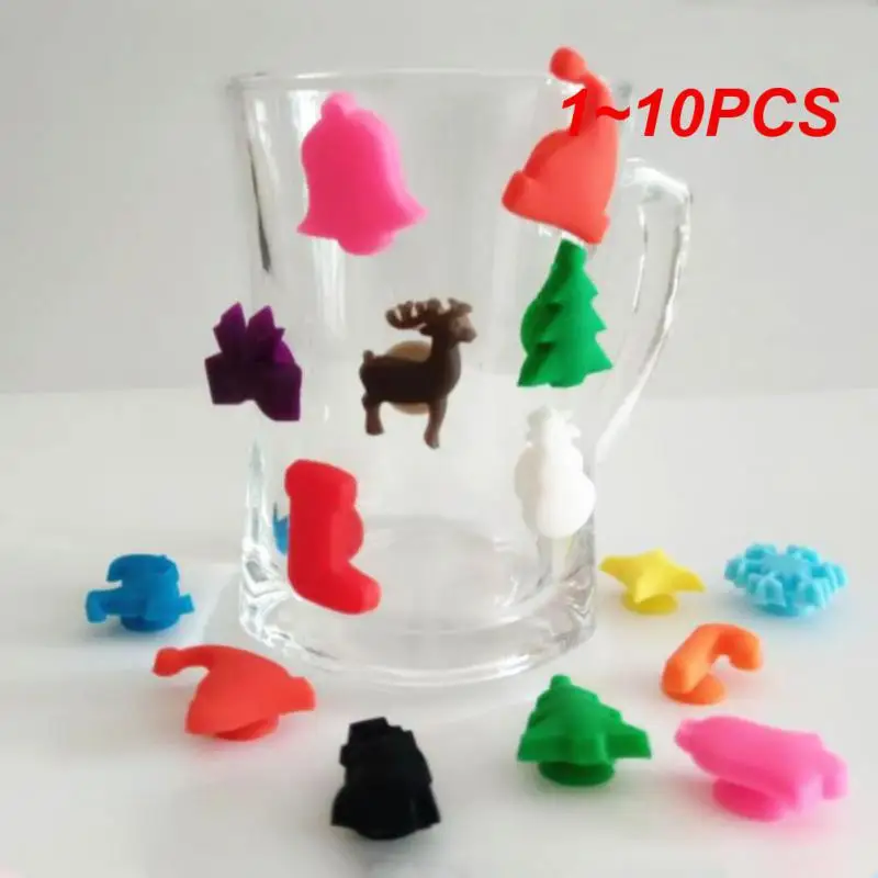 Подвески для бокалов маркеры напитков милые рождественские идентификаторы