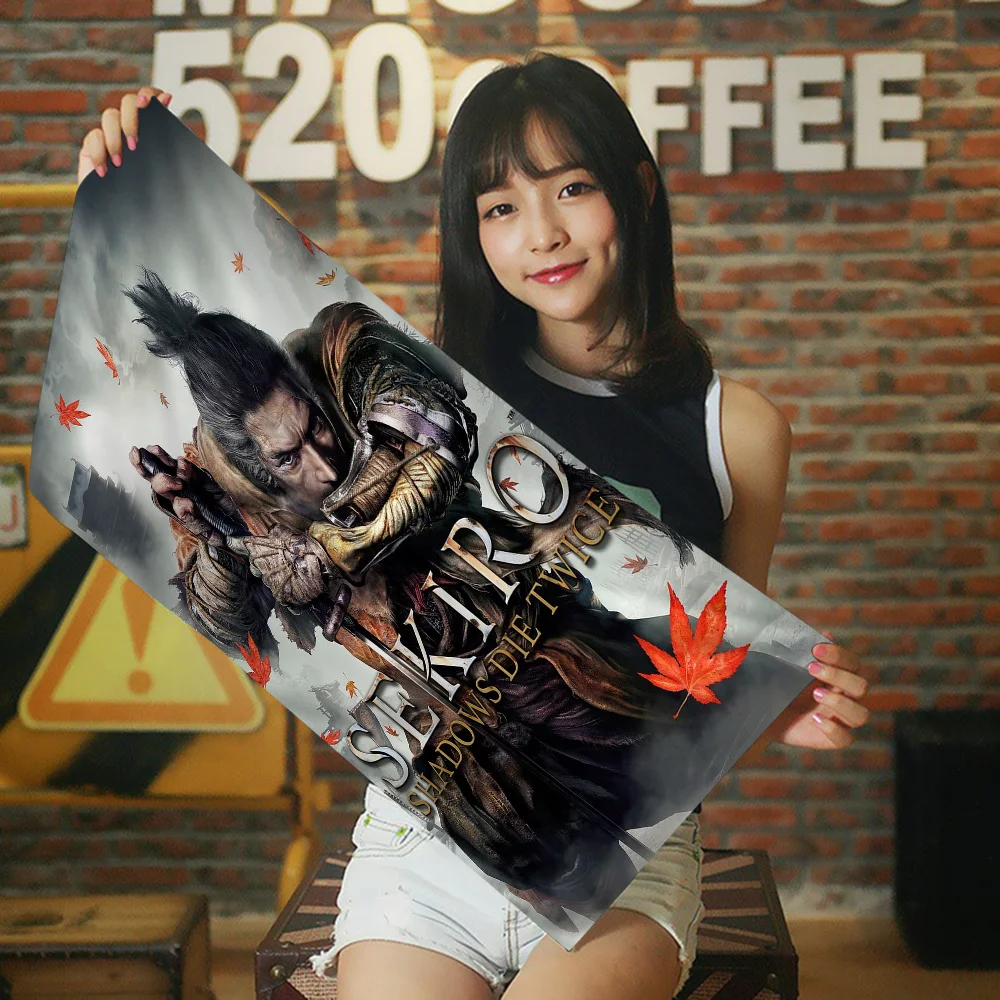 Sekiro Shadows Die Twice банное полотенце из микрофибры мягкое водопоглощающее дышащее для