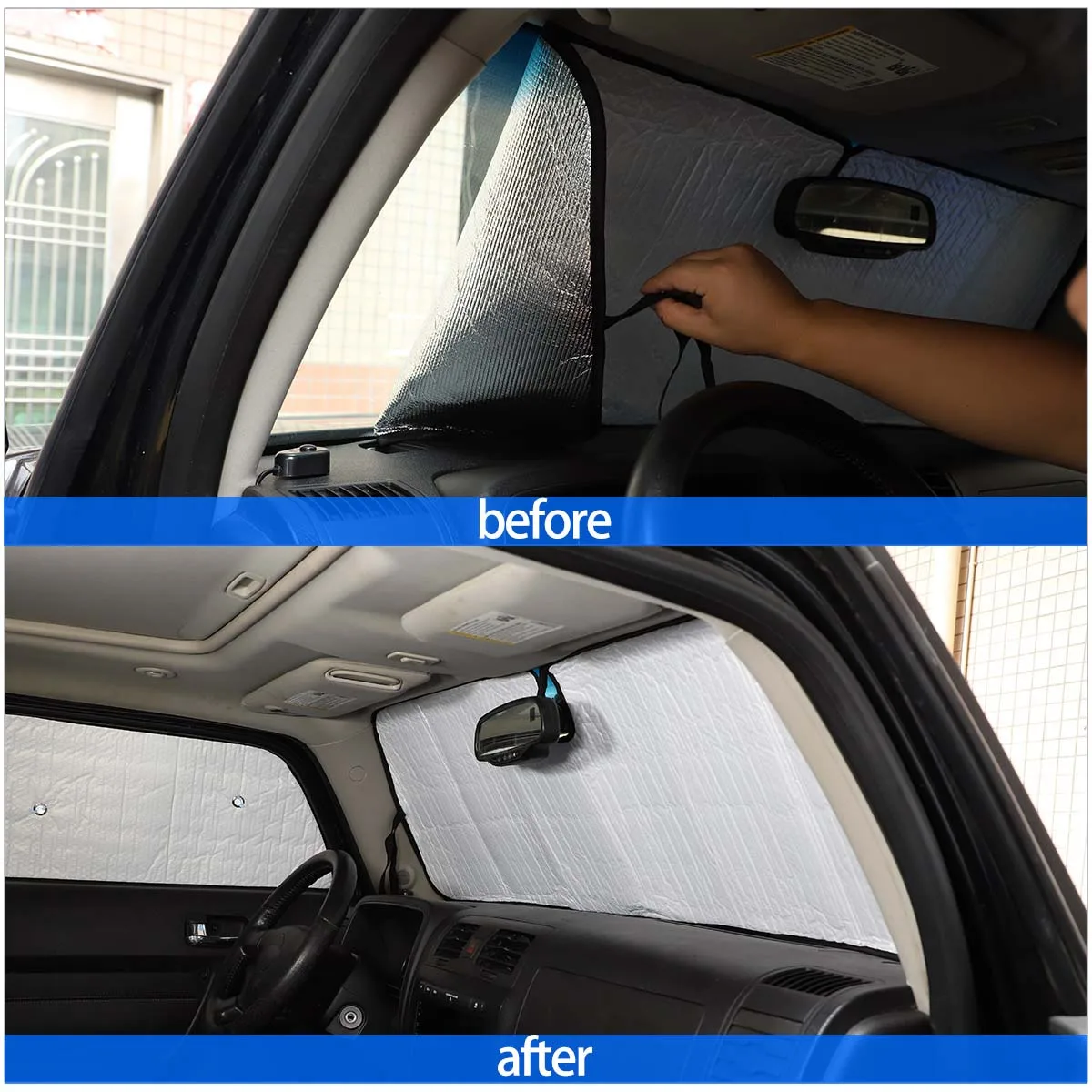 Автомобильный солнцезащитный козырек 8 шт./компл. для всего автомобиля лобового