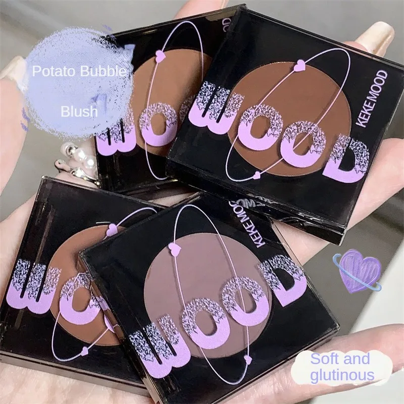 

Румяна крем для размазывания натуральная твердая Пудра Косметика для макияжа лица Обрезка маленькие и портативные Румяна для макияжа лица 30 г