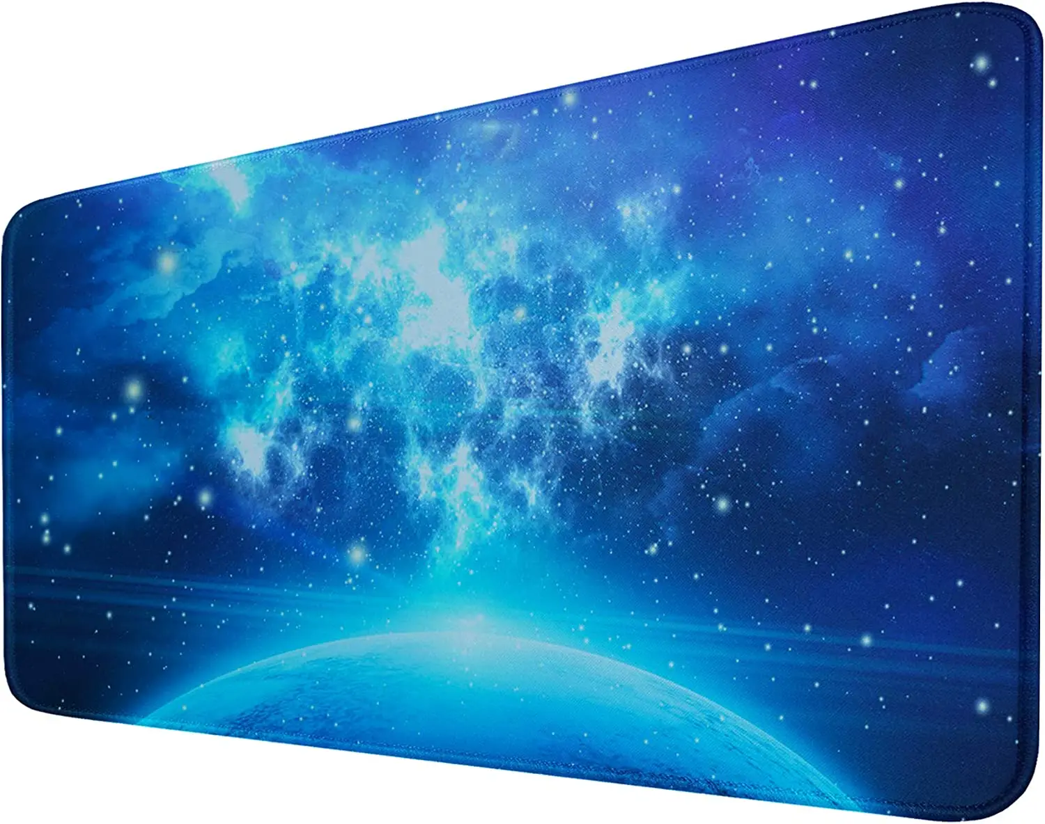 

Extended Mouse Pad Gaming Mouse Pad with Nonslip Base 31.5X15.7In Heavy/Thick Comfy Waterproof Computer Keyboard Pad Mat Blue