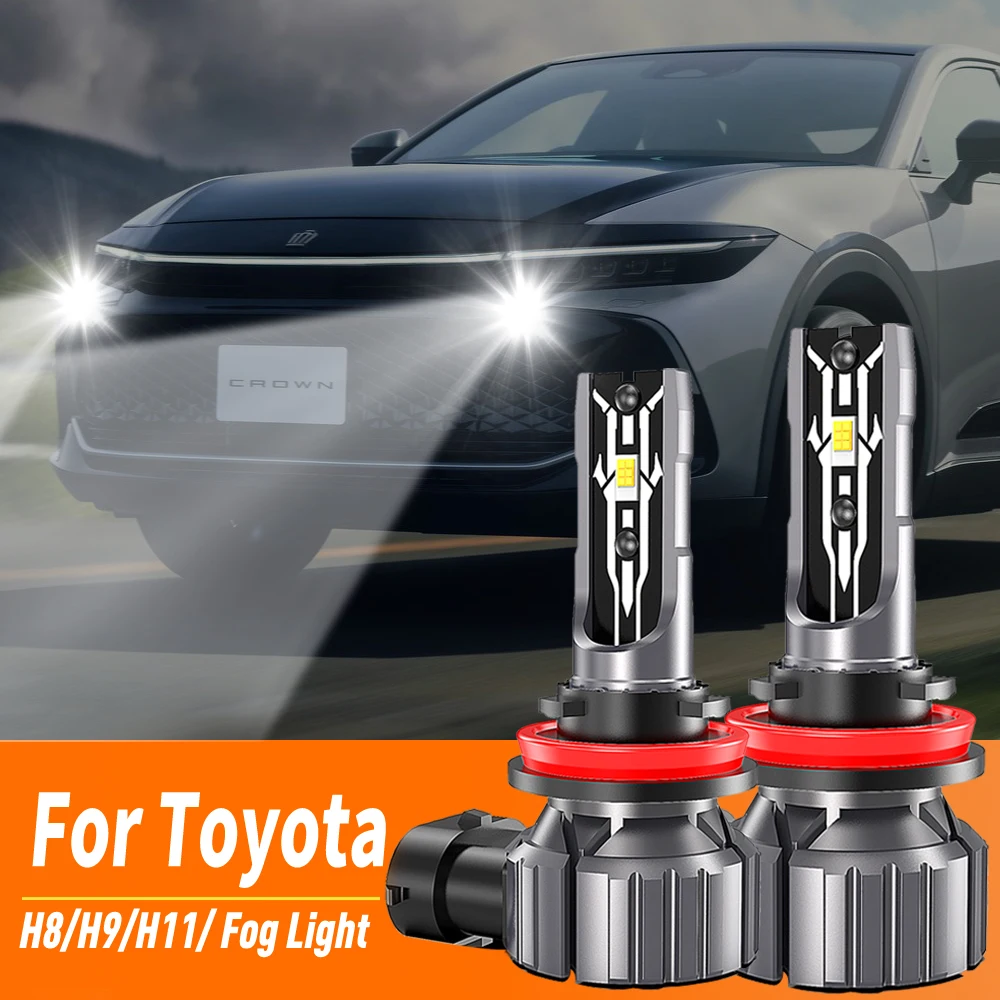 

2X светодиодсветильник Противотуманные фары H11 H8 H9 лампа для Toyota Auris Yaris Prius V C Camry Sienna RAV4 Avensis T25 T27 4runner Tacoma Avalon