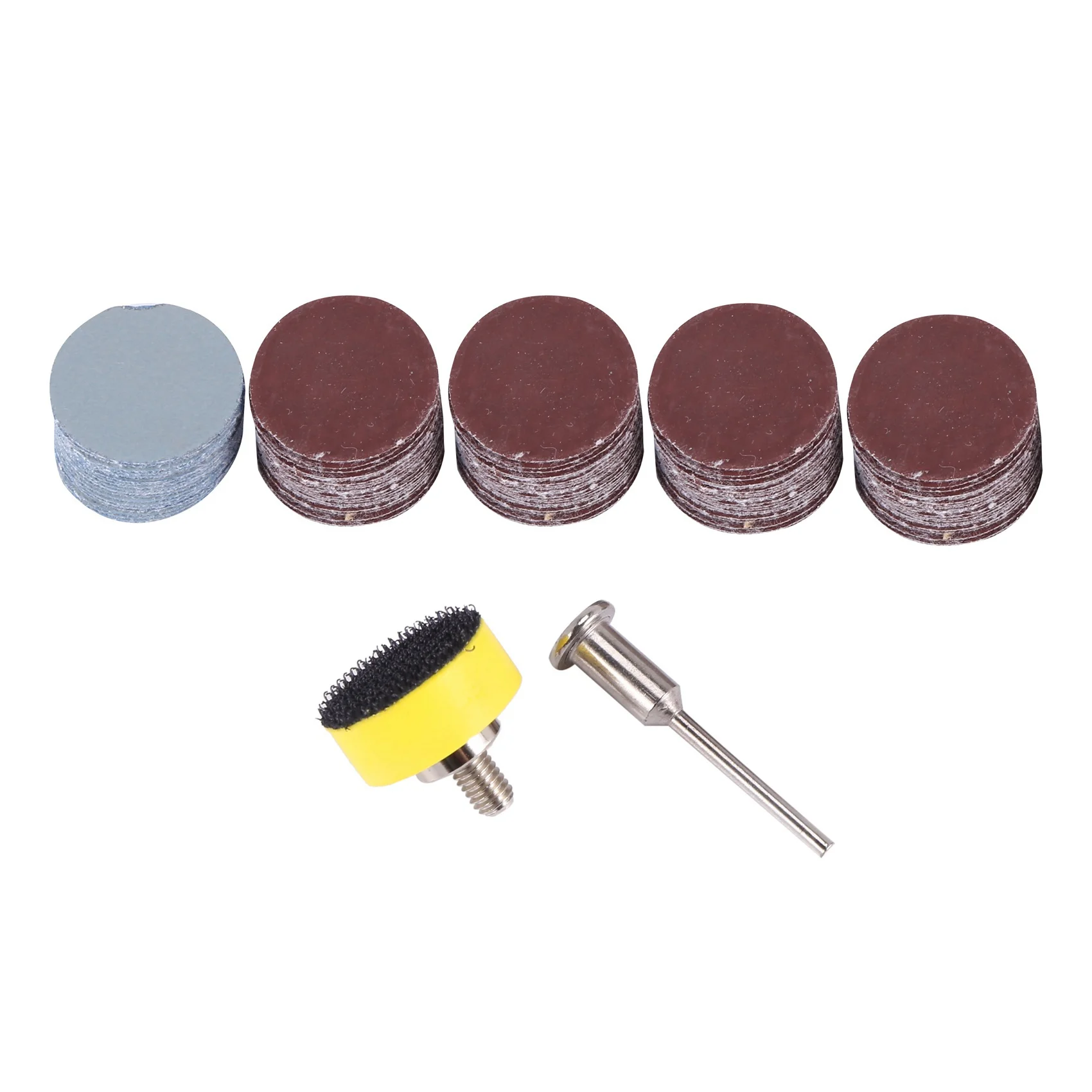 

100Pcs 25Mm 1 Inch Sander Disc Sanding Disk 100-3000 Grit Paper With 1Inch Abrasive Polish Pad Plate + 1/8 Inch Shank For Dre