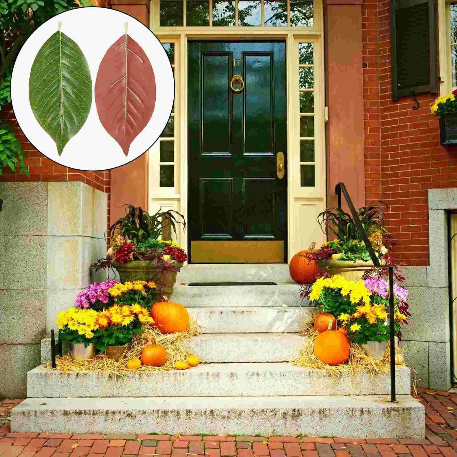 50 шт. искусственные листья магнолии уличные растения искусственная имитация