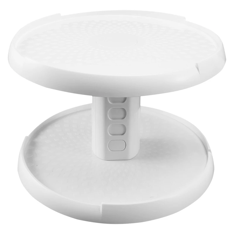 

2-уровневый Регулируемый Кухонный стол, вращающийся стол для специй, 10 дюймов, органайзер для столика, вращающийся органайзер для шкафа, ван...