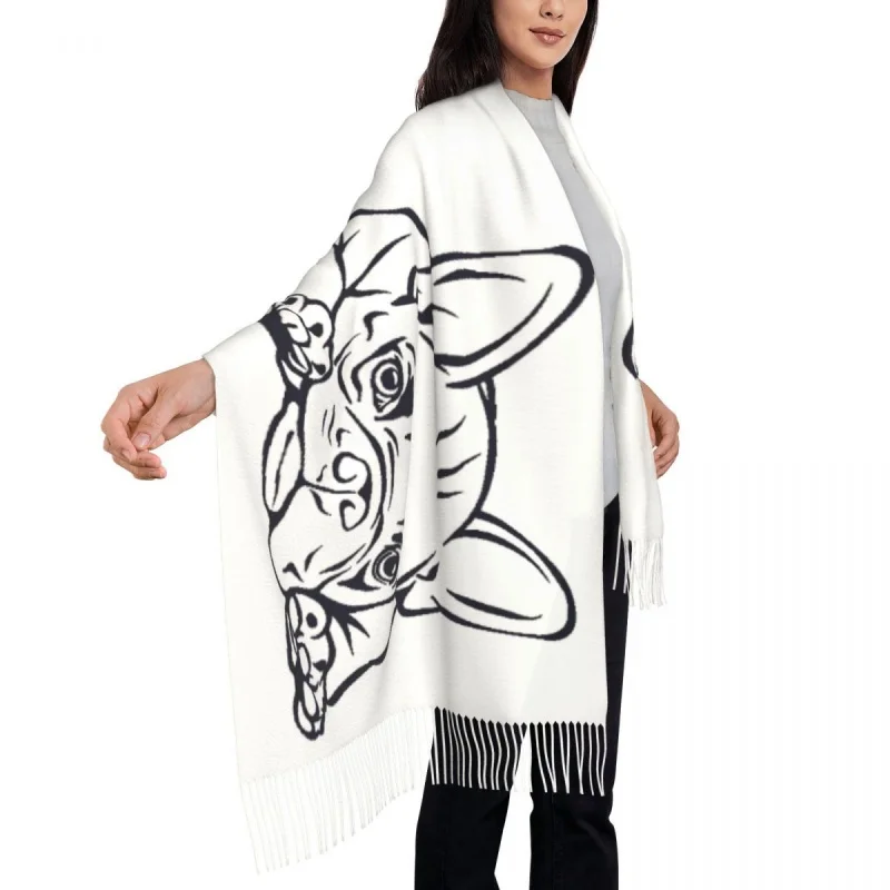 Рисунок 4 - Шарф с принтом французского бульдога