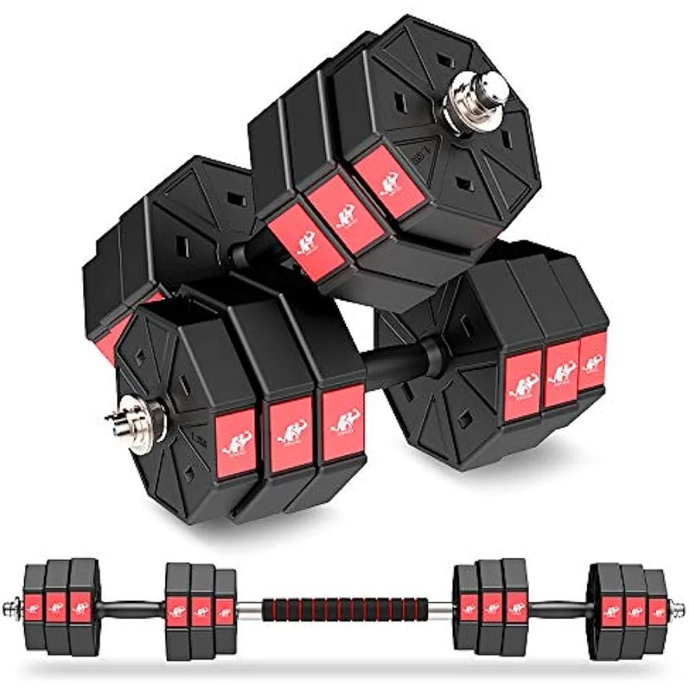 

LEADNOVO Adjustable Weights Dumbbells Set, 44Lbs 3 in 1 Adjustable Weights Dumbbells Barbell Set,Home Fitness Weight US(Origin)