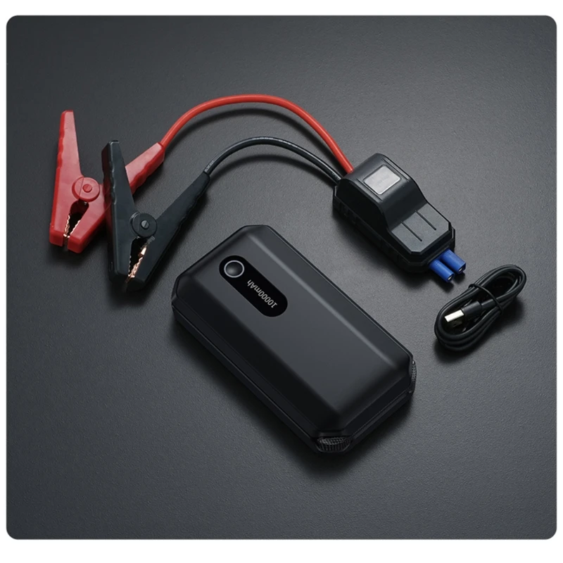 

Vehicle Jump Starter with for Smart Clamp Cables 10000mAh Portable Battery Stati