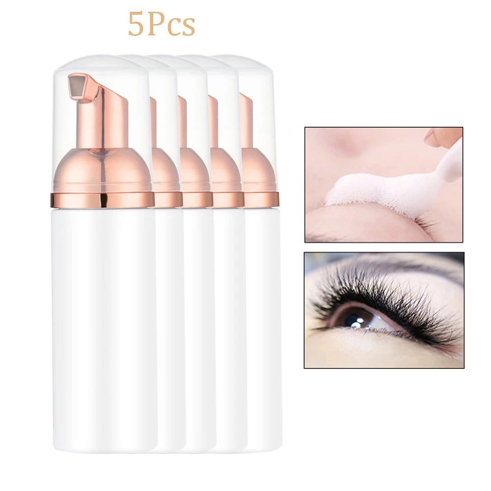 

5Pcs/Lot Non-irritating Eye Lashes Shampoo Foam Makeup Remover Cleaner Brush Rose Smell Clean Before Grafting OEM Mousse