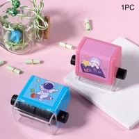 educational math toy primary school stamp portable number rolling addition subtraction with ink reusable digital practice