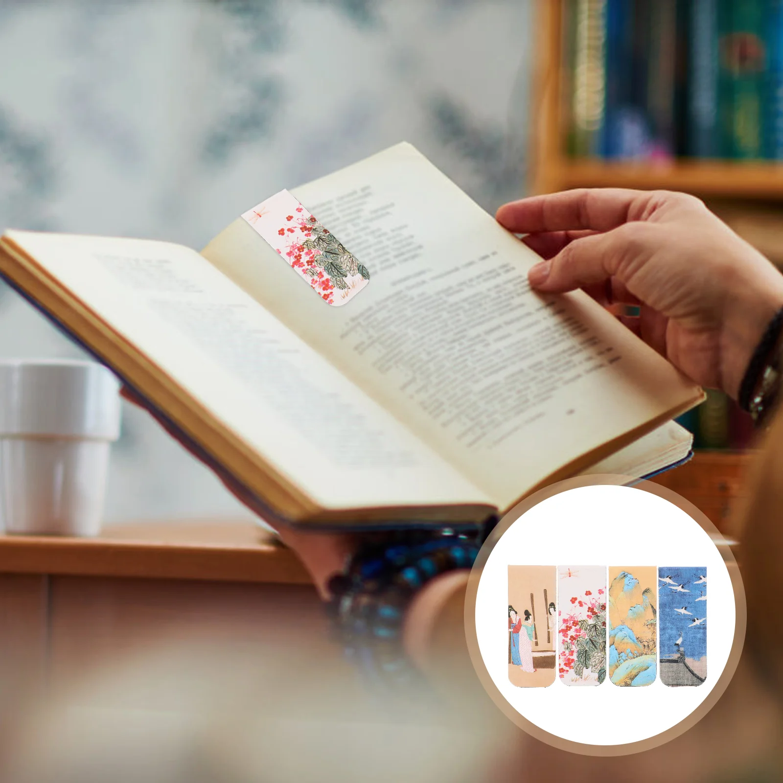 

4pcs Novelty Page Markers Magnetic Bookmarks Small Creative Book Markers Magnetic Page Marks