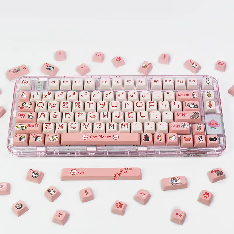 

Cat Plant 104+27 XDA Profile Keycap Set Cherry MX PBT Dye-subbed for Mechanical Gaming Keyboard