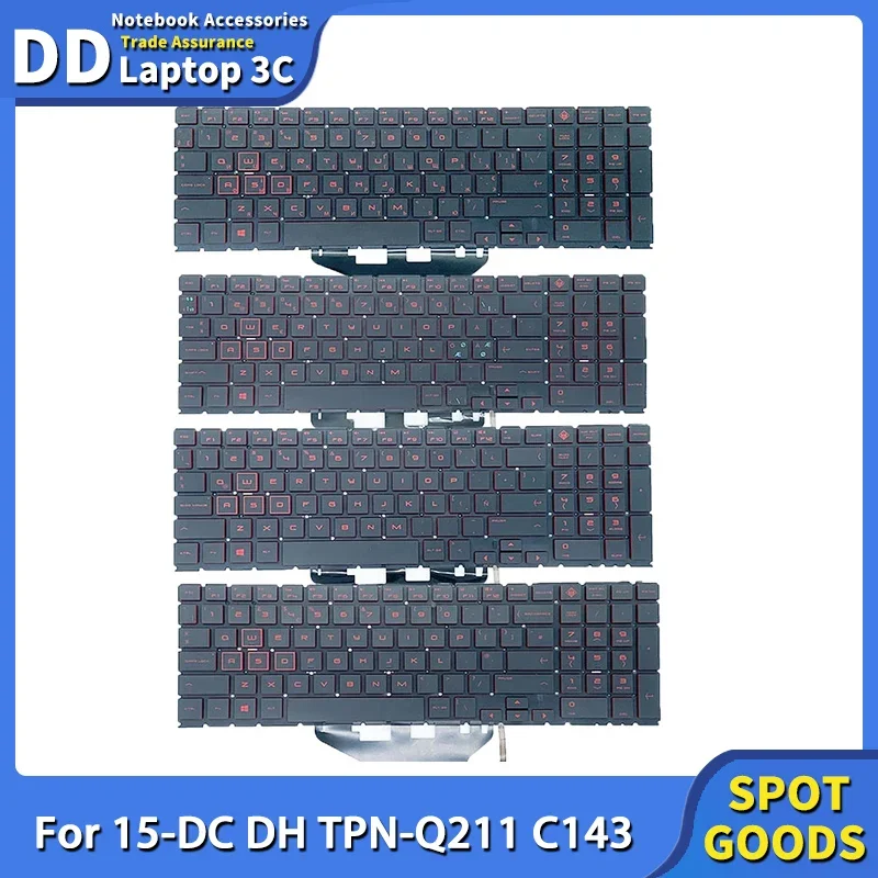Клавиатура для ноутбука с подсветкой HP OMEN 15-DC 15T-DC 15-DH 15-dc1055TX TPN-C143 TPN-Q211 клавиатура