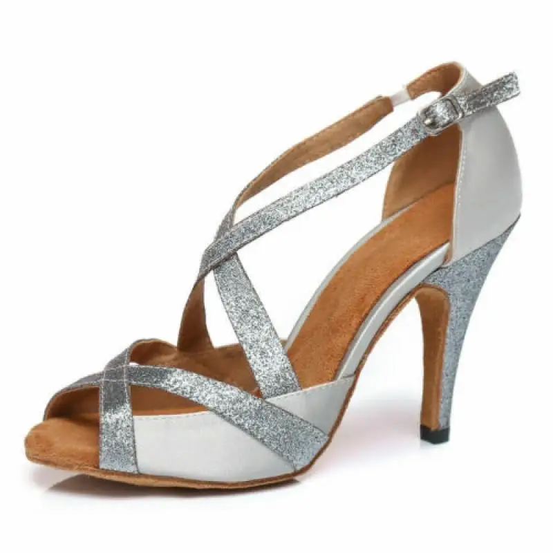 

Ballroom Dance Shoes For Women Girls Ladies Tango Salsa Latin High Heeled Indoor