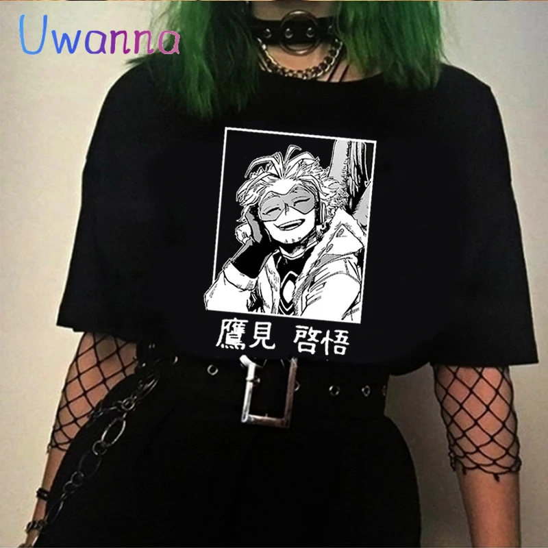 Топы унисекс в стиле аниме женская футболка оверсайз Моя геройская Академия