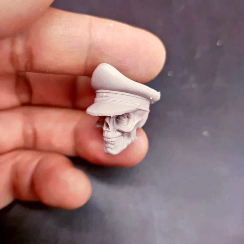 Чистая фигурка в масштабе 1/12 череп Хьюго плетеная голова Неокрашенная подходит