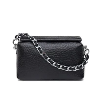 new luxury women handbags fashion chain shoulder bag trend chic clutch genuine leather messenger bags simple phone crossbody bag