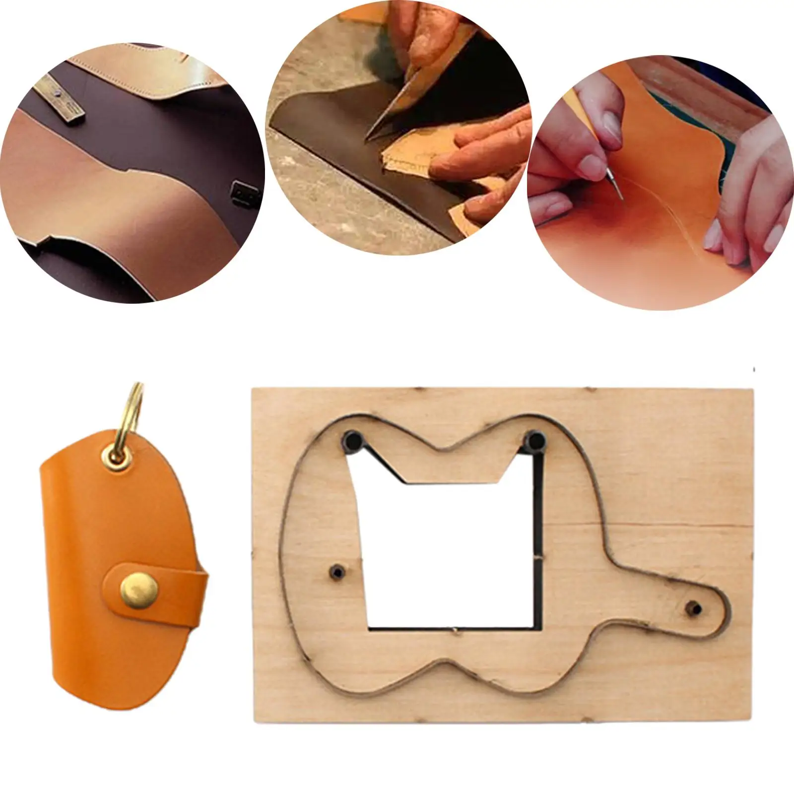Шаблоны для ключей деревянный DIY металлический лезвие кожаный чехол шаблон
