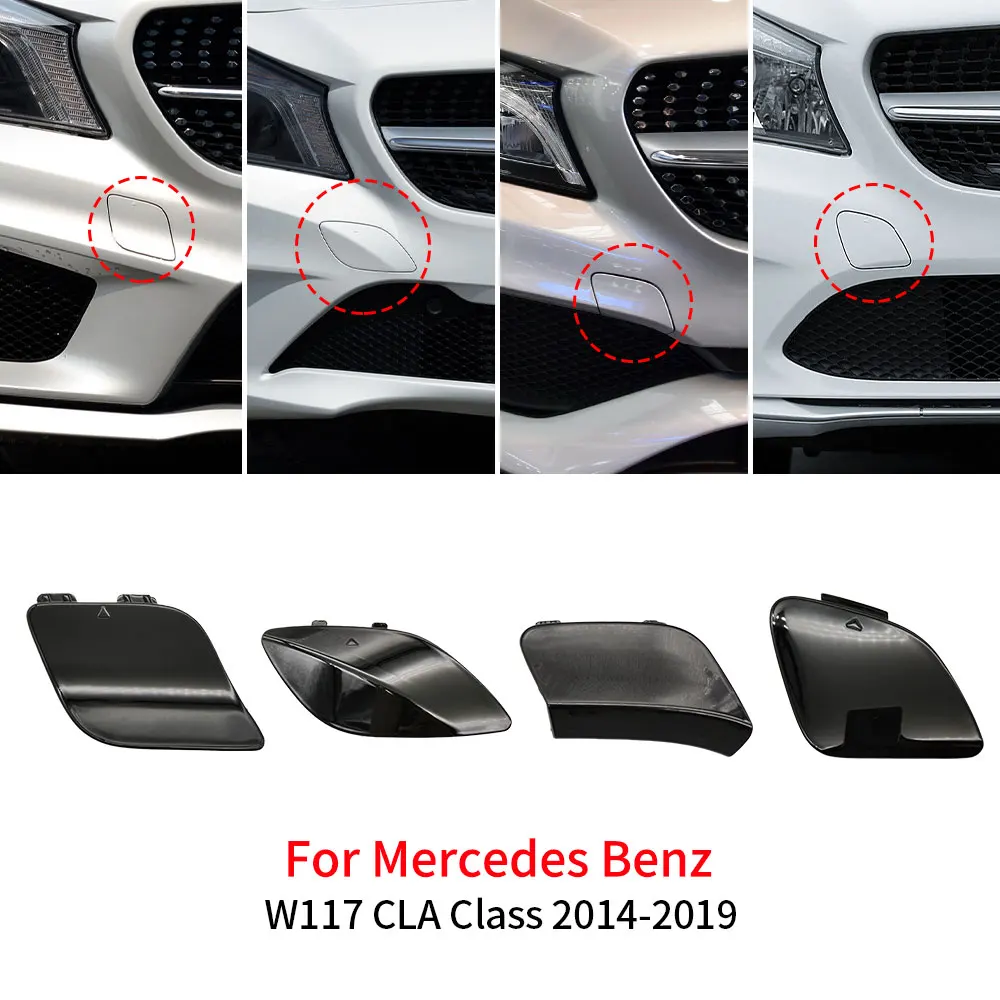 Для Mercedes W117 передний бампер автомобиля крышка фаркопа белая для Benz CLA Class 2014-2019 C180