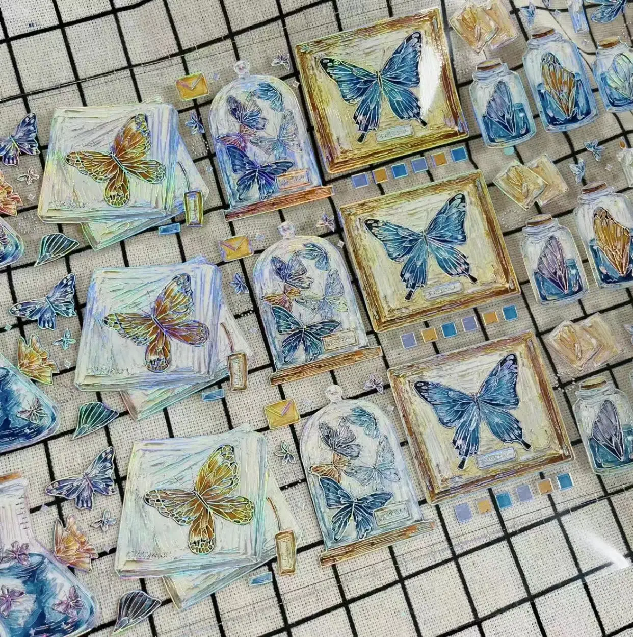 

Lovely Butterfly Collection Shiny PET Tape for Card Making Planner DIY Scrapbooking Plan Sticker