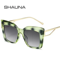 shauna retro cat eye colorful leopard sunglasses women fashion gradient shades uv400 men square punk sun glasses