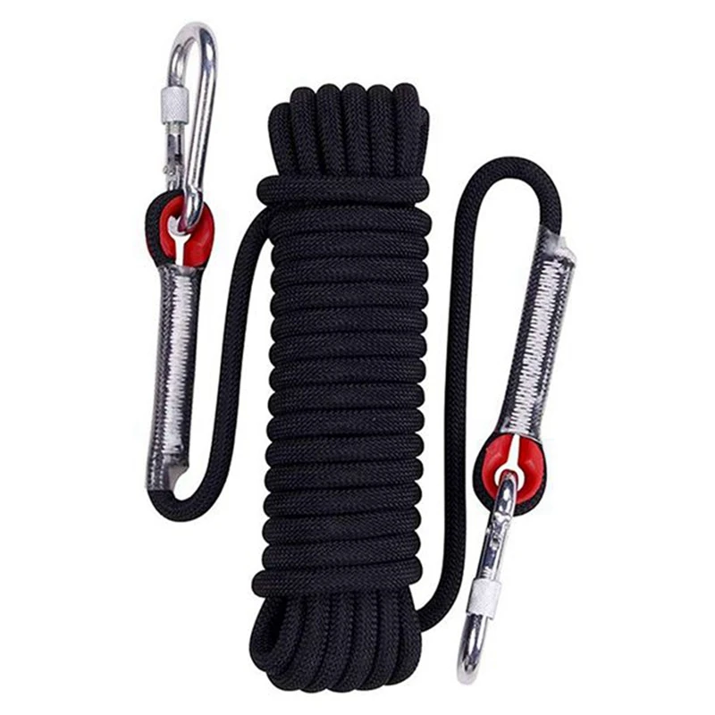 

1 Piece 15M Outdoor Climbing Rope Diameter 10Mm Outdoor Hiking Accessories Black