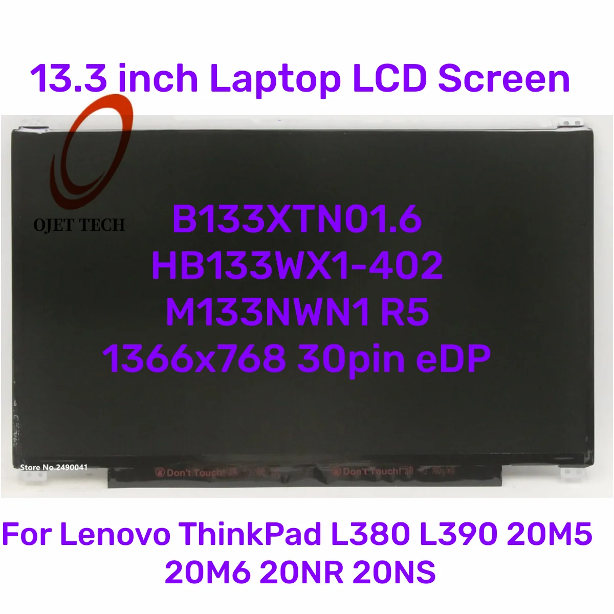 ЖК-экран для ноутбука 13,3 дюйма, B133XTN01.6 HB133WX1-402 M133NWN1 R5 для Lenovo ThinkPad L380 L390 20M5 20M6 20NR 20NS 1366x768 30pin eDP