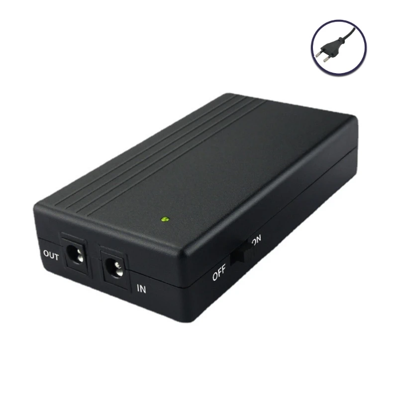 

Mini UPS Uninterrupted Power Supply 6000/4000mA Lithium Backup Battery 5V/9V/12V Output Multiple Protect Lithium Battery