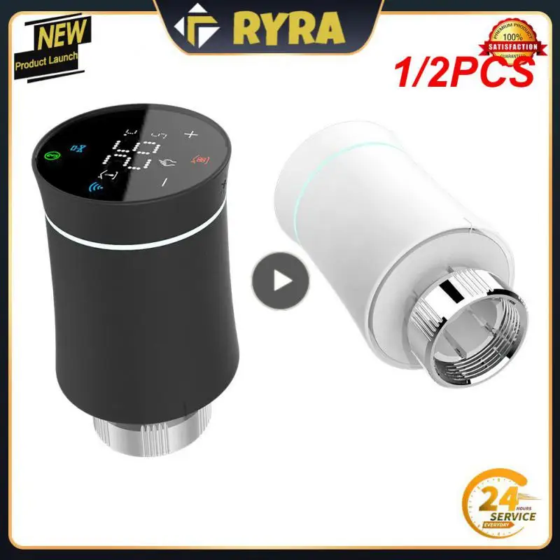 

1/2PCS ZigBee3.0 TRV Tuya Radiator Actuator Valve Smart Programmable Thermostat Temperature Heater Control Alexa home