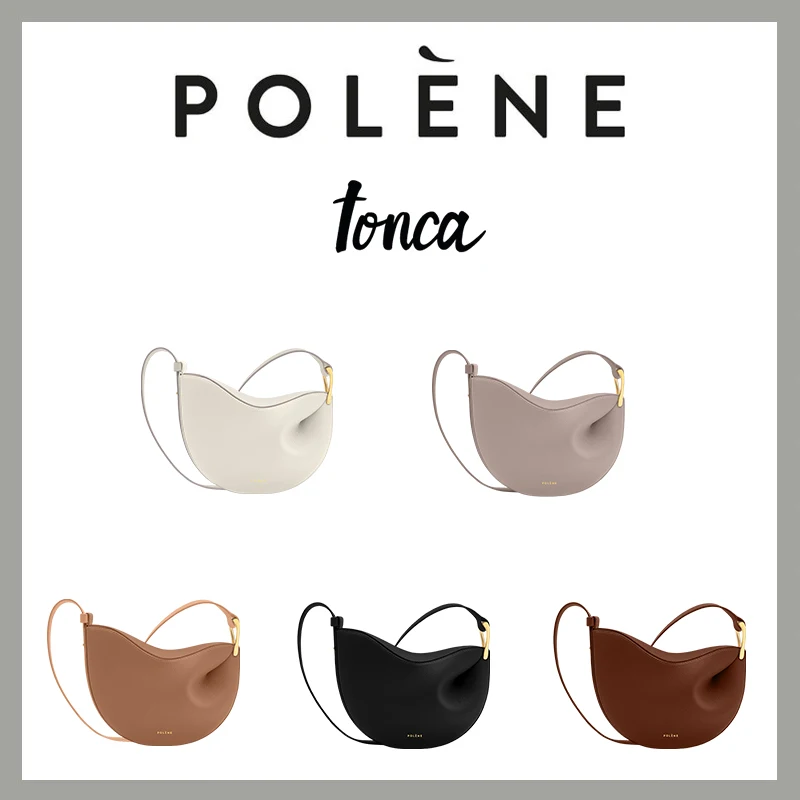 

POLENE Franc New Numero Half Moon Crossbody Bag Dix Saddle Bag Designer Shoulder Bag Luxury Handbag Women Bags Sac A Main Femme