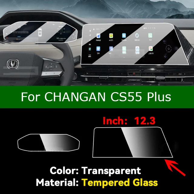 

Для CHANGAN CS55 Plus 2023 2024 защитная пленка из закаленного стекла для экрана GPS навигации автомобильные аксессуары для интерьера предотвращают царапины