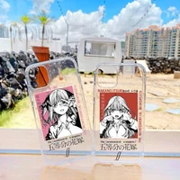 the quintessential quintuplets anime phone case transparent soft for iphone 11 13 12 14 x xs xr pro max mini