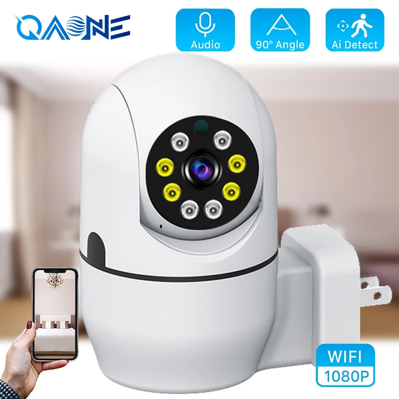 

HD 2.0MP Wifi Camera Indoor Color Night Vision Home Security IP Camera Wireless PTZ Two Ways Audio Baby Monitor AI Human Detecte