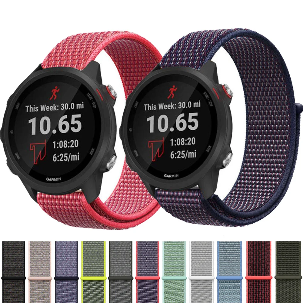 

Нейлоновый ремешок-петля для смарт-часов Garmin шнур 2 2S/шнур SQ Music, ремешок 22 мм 20 мм, браслет для Vivoactive 4 3, браслет