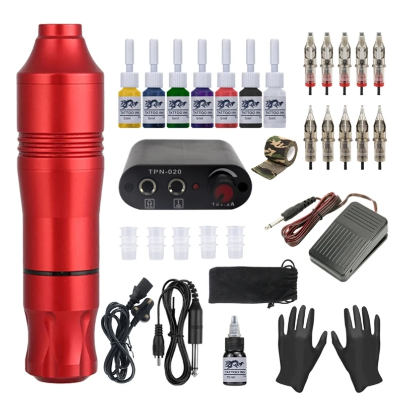 

Professional Wireless TattoosPen Быстрая зарядка ручки RotarysTattoo Power Supply Совместимость для начинающих боди-артов