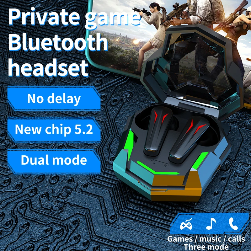 

Беспроводная Bluetooth-гарнитура Q31 TWS, игровые стереонаушники с низкой задержкой, игровые наушники с микрофоном, наушники-вкладыши с шумоподавл...