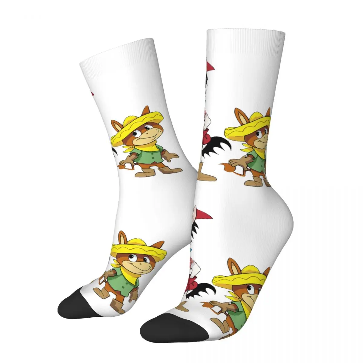 

Сумасшедшие носки для мужчин на первый день, винтажные, быстрые носки в стиле хип-хоп McGraw Show, Компрессионные носки для мальчиков с рисунком и надписью «Happy Quality»