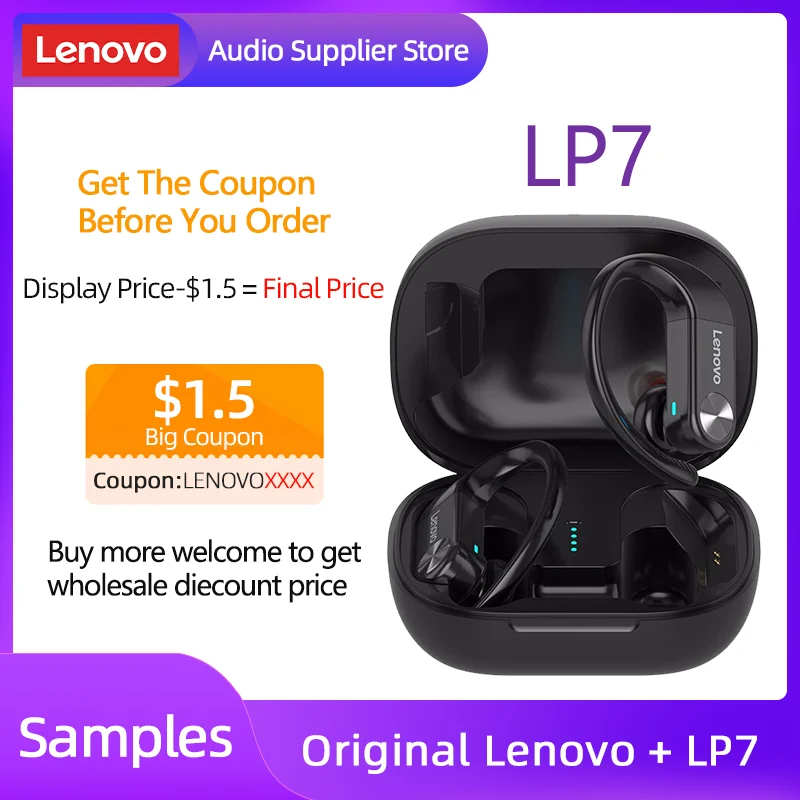 Ceny Lenovo Original LP7 TWS Bezprzewodowe Słuchawki Do Gier Słuchawki Bluetooth Wodoodporne Słuchawki Douszne Redukują Hałas Słuchawki Muzyczne Earpods Nowość Ceny Lenovo Original LP7 TWS Bezprzewodowe Słuchawki Do Gier Słuchawki Bluetooth Wodoodporne Słuchawki Douszne Redukują Hałas Słuchawki Muzyczne Earpods Nowość