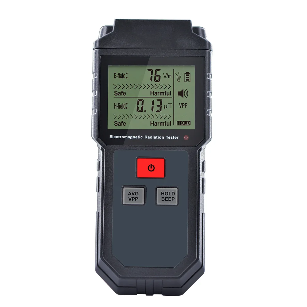 

LCD Digital Display Electromagnetic Radiation Tester Magnetic Field EMF Meter Dosimeter Detector 1.5V Battery 5Hz-3500MHz