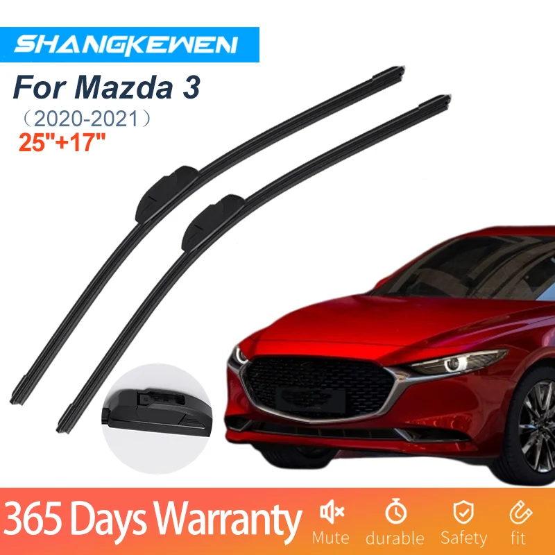 

Car Wipers Blade For Mazda 3 Universal Frameless Noise Reduction Silicone Windshield Rubber ShangKeWen Wipers Mazda Accessories