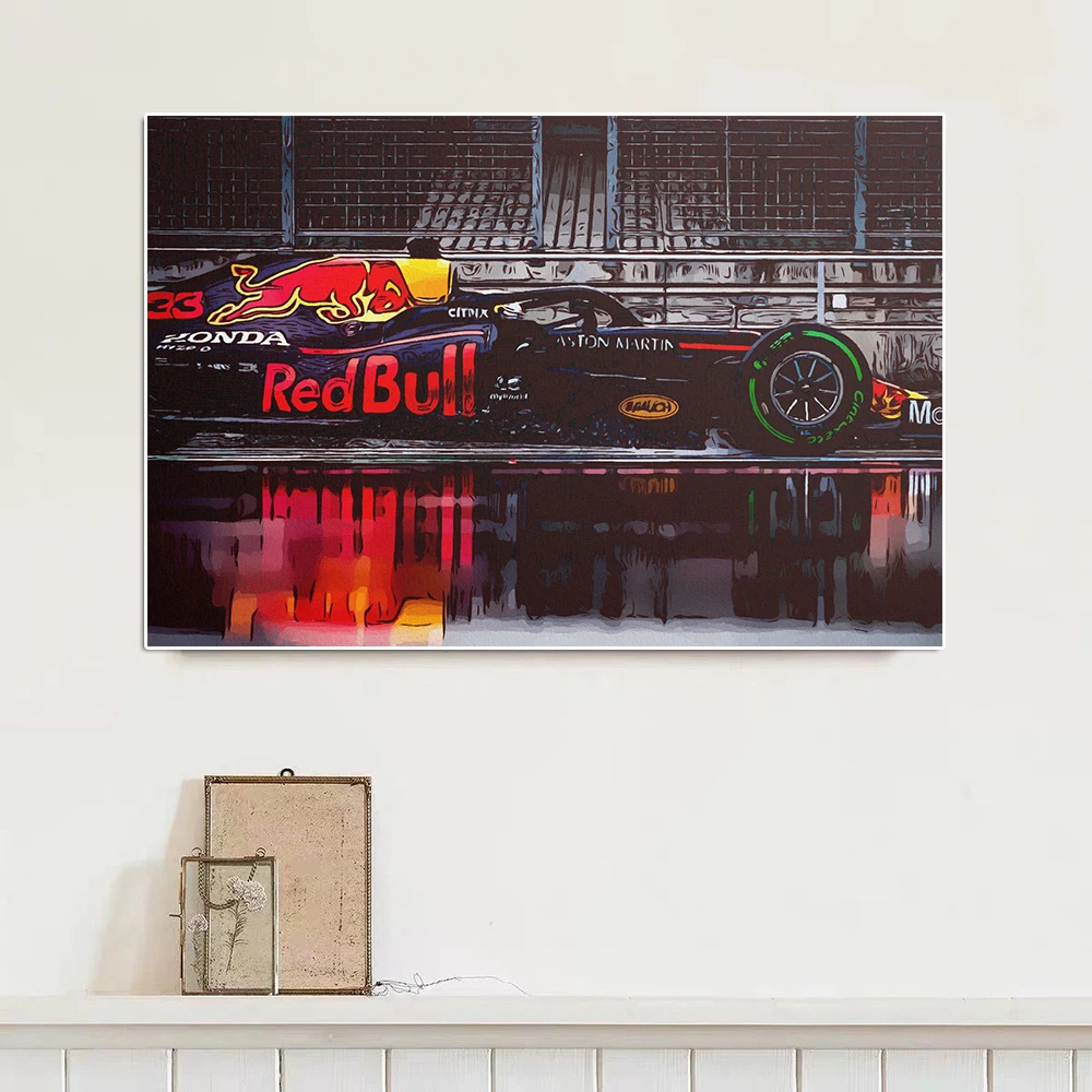 Формула гонщика верстаппен спортивный автомобиль граффити Художественная