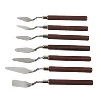 7 pcs oil painting knife set oil painting shovel oil painting palette knife oil acrylic painting tools for color mixing